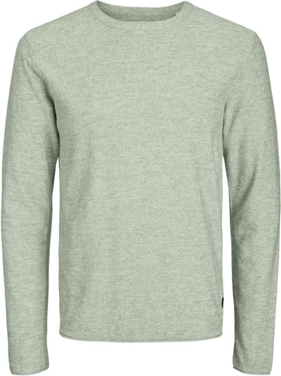 Jack & Jones - Heren Trui Pullover Knit Crew Neck - Groen - Maat L
