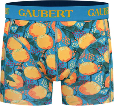 6 stuks GAUBERT® Bamboe Heren Boxershort | Premium comfort, ademend en duurzaam | thema: Sinaasappel