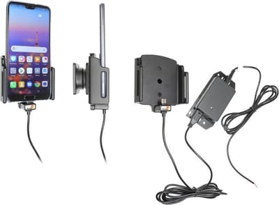 Brodit houder geschikt voor Huawei P20 Pro met originele hoes Actieve houder met vaste voeding