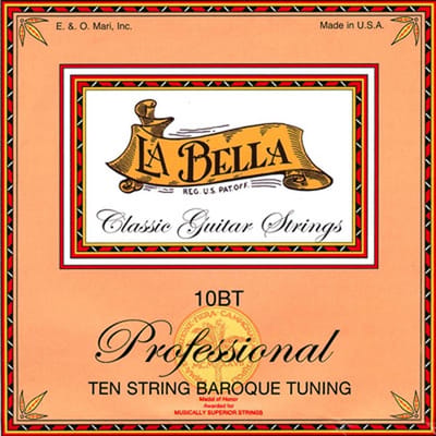 La Bella L-10BT snarenset voor klassieke gitaar, verzilverde bassnaren