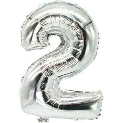 Papstar 86832, Speelgoed ballon, Polyethyleentereftalaat (PET), Zilver, Aantal, 200 mm, 350 mm