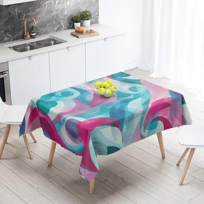 Waterdicht Abstract Geometrisch Tafelkleed Bestand Decoratie voor Feestjes Tafelkleed voor Eettafel in Restaurant Cafe 100x145cm