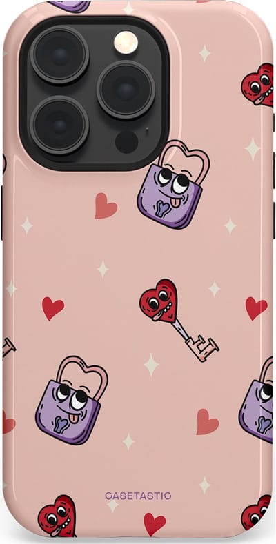 Casetastic Hoesje Geschikt voor Apple iPhone 15 Pro Magsafe - Stijlvolle Beschermende Duo-layer Case - Jij bent mijn match