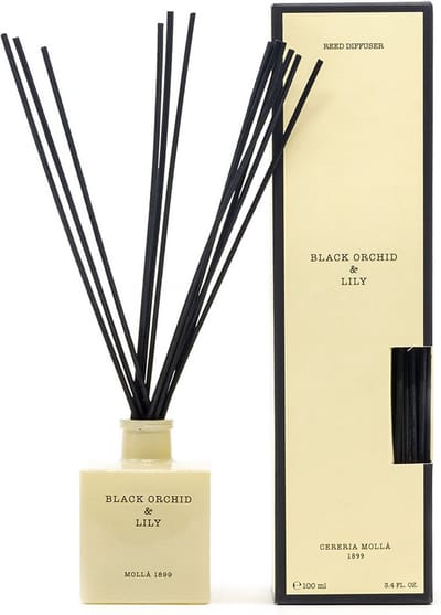 Cereria Mollà 1899 Geurstokjes, 100ml Black Orchid & lily