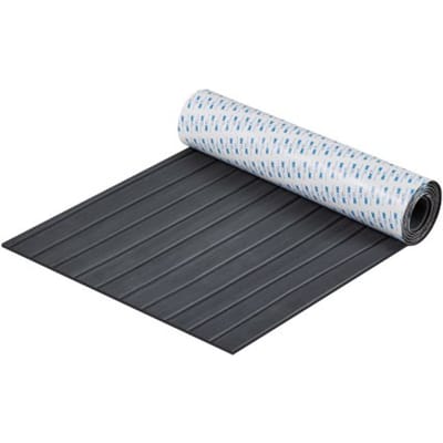 VEVOR Bootvloer, EVA-schuim bootdek, 2400 x 600 x 6 mm, antislip zelfklevende vloer, 14400 cm² maritiem tapijt voor boten, jachten, pontons, kajakdekken