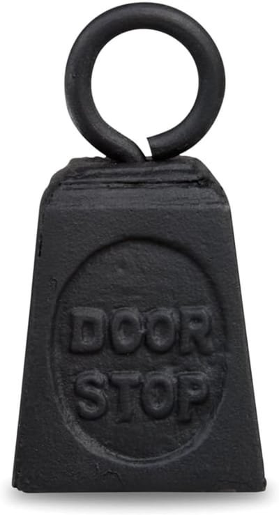 Zware Deurstopper - Gietijzeren Stopper - Deuren Open Houden - Antislip Onderkant - 136 cm - Zwart