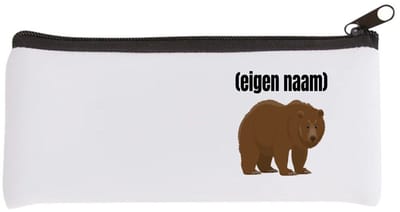 Akyol - grote beer met eigen naam Etui - Beer - beren liefhebbers - iemand die houdt van beren - verjaardag - cadeau - kado - 20 bij 9 cm