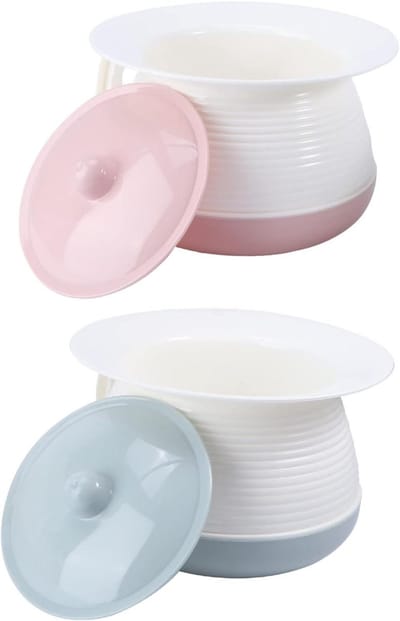 Baby Urinoir Potje - Potje met Deksel - Zindelijkheidstraining - Antislip Bodem - 21 x 21 x 14 cm