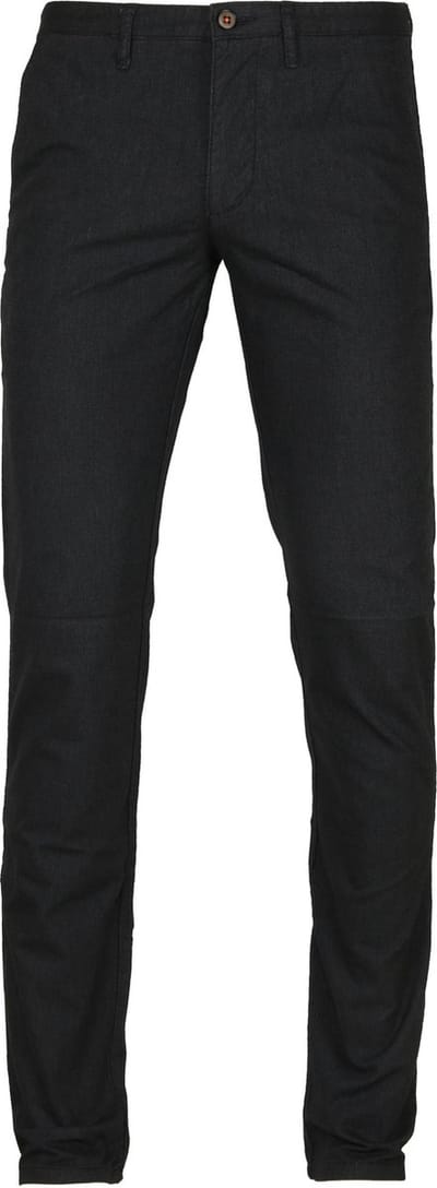 Suitable Chino broek Dessin Antraciet - Maat 50 - Heren - Mannen broeken