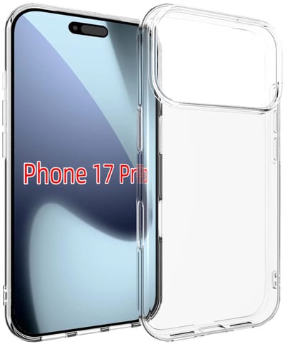 MobyDefend Hoesje - Geschikt voor iPhone 17 Pro - Transparante TPU Backcover - Volledig Doorzichtig