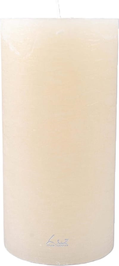Rasteli Luz Your Senses Stomp Kaars Wit-Aspergewit D 10 cm H 20 cm