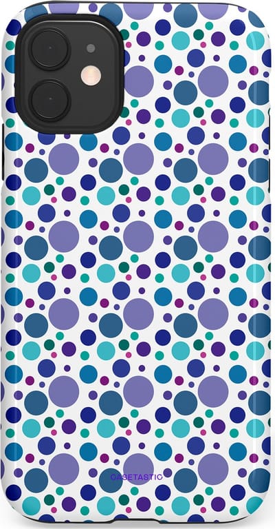 Casetastic Hoesje Geschikt voor Apple iPhone 11 - Stijlvolle Beschermende Duo-layer Case - Bubble blauw