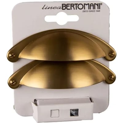 Bertomani Meubelgreep 2097 - Zamak Mat Messing - 64mm - 2 Stuks