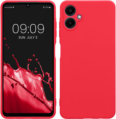 kwmobile telefoonhoesje geschikt voor Samsung Galaxy A06 - Hoesje voor smartphone - Precisie camera uitsnede - In neon roze