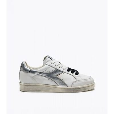 Korte Broek Diadora 201.183746 PRESTIGE METALLIC WN-C6103 BIANCO ARGENTO