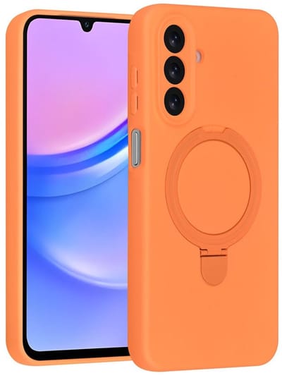 TUNIQ Backcover - Galaxy A17 - Tangerine Orange - Magsafe met Ringstandaard