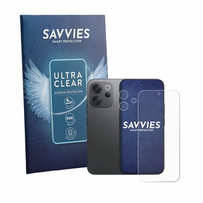 Savvies - Screenprotector voor Vivo V70 (Voor+Camera) - Folie Beschermfolie transparant 18 Stuks