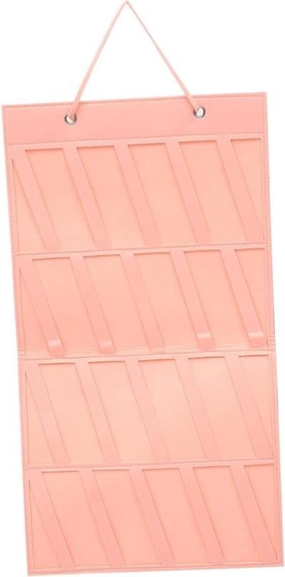 Opbergzak Sieraden - Haaraccessoires Organizer - Kleding Opbergen - Ruimtebesparend Wandmodel - 36 x 34 cm - Roze