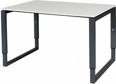 Verstelbaar Bureau - Plus 120x80 grijs - zwart frame