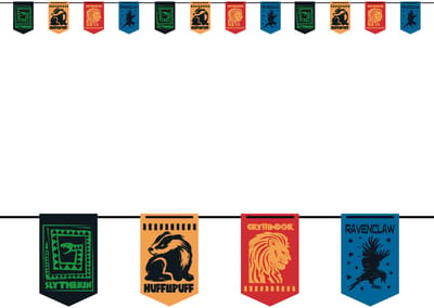 UNIQUE - Harry Potter Huizen Vlaggenlijn 3,6 m