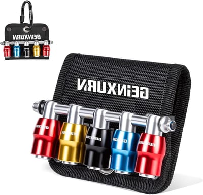 Bithouder Set - Sleutelhanger Gereedschap - Handig Klussen - 1/4 Inch Hex - 5 Stuks - Veelkleurig