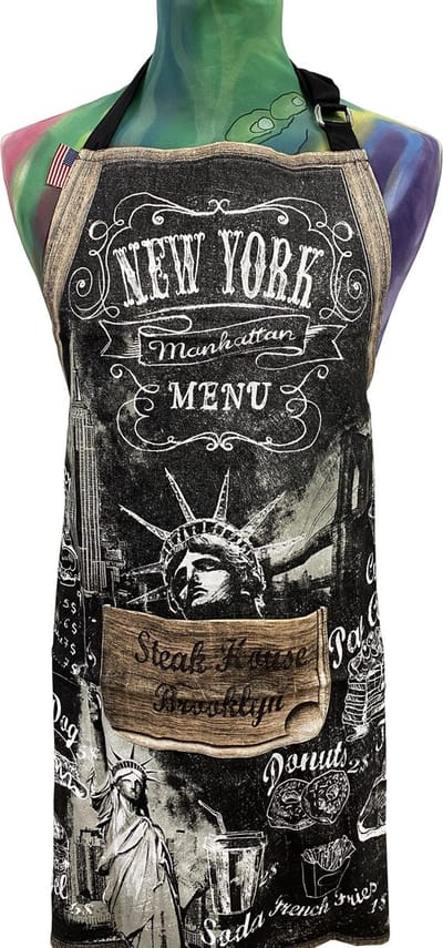Memoriez Keukenschort New York Menu