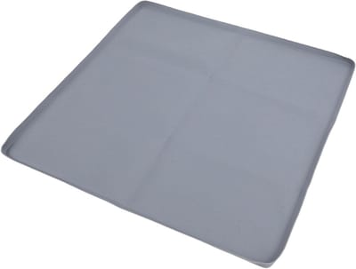 Siliconen Lekbak - Apparaatmat - Apparaten Beschermen - Verhoogde Randen - 50x50cm - Grijs