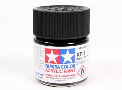 Tamiya Hobbyverf Acrylverf - XF-1 Black - Matt - Acryl - 23ml Verf potje - 23 ml
