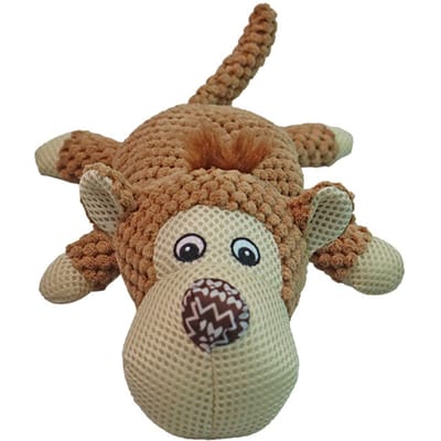 Dieren Pluche Speelgoed Bijtbestendig Geluidsontwerp Schattig Uiterlijk Gevuld Dier Speelgoed Decoratie voor Honden brown