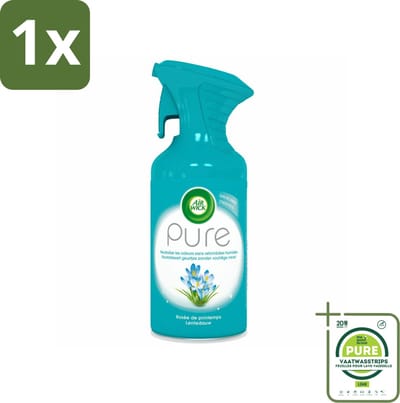 1 x Air Wick Pure Luchtverfrisser Lentedauw 250 ml - Luchtverfrisser - Luchtverfrisserspray - Air Wick - Pure Lentedauw - Frisse Geur
