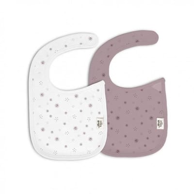 Interbaby slabbetjes sun stars pink 2 stuks