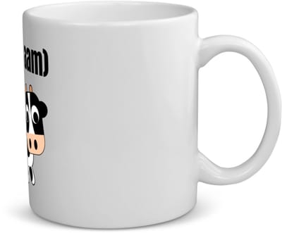 Akyol - kleine koe met eigen naam koffiemok - theemok - Koe - boeren/koeien liefhebbers - iemand die houdt van koeien - verjaardag - cadeau - kado - 350 ML inhoud