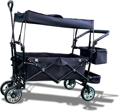 ZMR® Bolderkar Opvouwbaar Luchtbanden - Bolderkar - Bolderkar Opvouwbaar - Zwart - 125cm x 55cm x 105cm