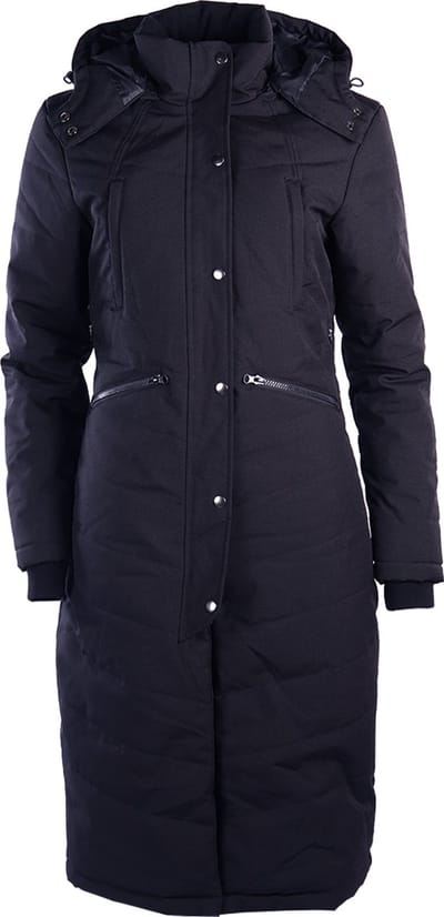 Montar Dicte Lange Dames Winterjas Maat 32 - Navy