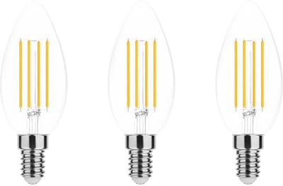 Modee E14 LED Lamp 7W - 806lm - 2700K - Warm Wit - LED Filament Kaarslamp B35 - Vervangt 115W Halogeen Gloeilamp - 3 stuks