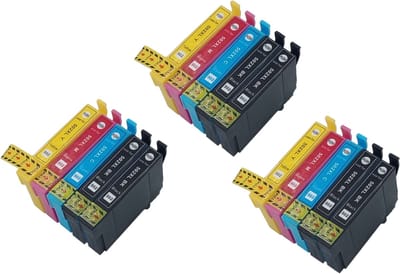 KATRIZ® Huismerk Inkt 502XL / T502XL – Set van 15 (3 sets: Cyaan, Magenta, Geel + 6x Zwart) – Geschikt voor Epson XP-5100 / XP-5105 / WF-2860DWF / WF-2865DWF / XP-5155 – Hoge Capaciteit – Compatible Alternatief