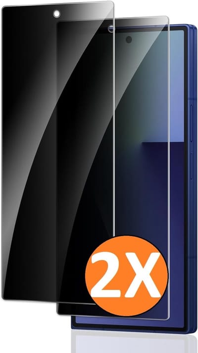 Privacy Screenprotectors Geschikt voor Samsung Galaxy Fold 7 screenprotector Privacy - 2 Stuks - Full screen protector tempered glass - gehard glas voor Geschikt voor Samsung Fold 7