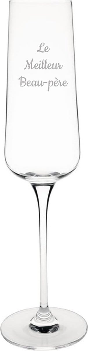 Champagneglas gegraveerd - 27cl - Le Meilleur Beau-père