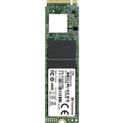 Transcend 110S TS1TMTE110S NVMe/PCIe M.2 SSD 2280 harde schijf 1 TB M.2 NVMe PCIe 3.0 x4