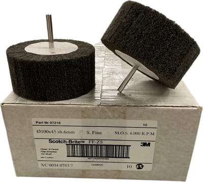 3M Scotch Brite Clean & Finisch Lamellenborstel FF/ZS art. 07216 - SFine - 100x45x6mm - Prijs per stuk