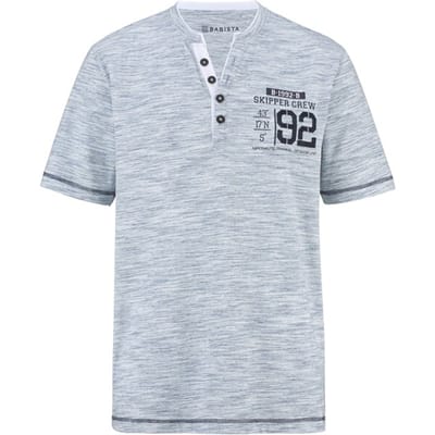 Babista herren T-Shirt - 44/46 - blauw - Plus Size