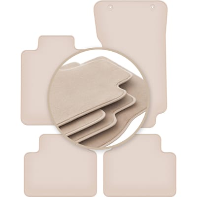 PREMIUM beige vloermatten voor: Alfa Romeo Giulia 4x4 (4WD) sedan 2016-