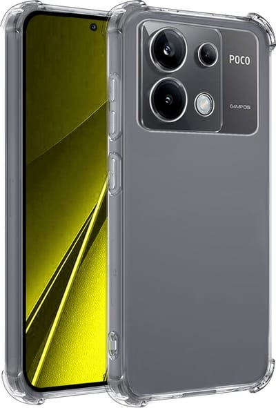 Hoesje - Geschikt voor Xiaomi Poco X6 5G - Sterk & Shockproof - Siliconen Case - Back Cover - Telefoon Hoes Shock Proof - Telefoonhoesjes - Transparant