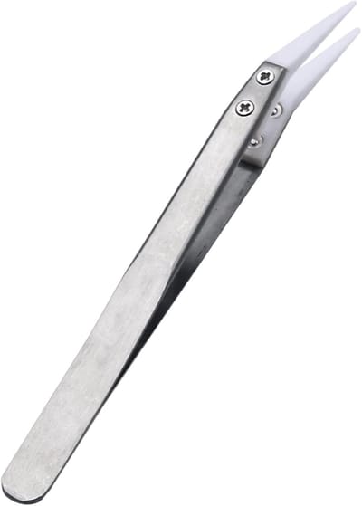 Precisie Pincet - Haar Pincet - Fijne Werkzaamheden - Hittebestendig Keramisch - 1 Gram - Zilver