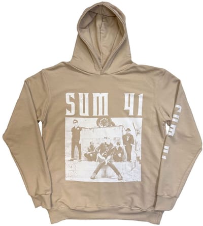 Sum 41 - Band Photo Hoodie/trui - S - Creme