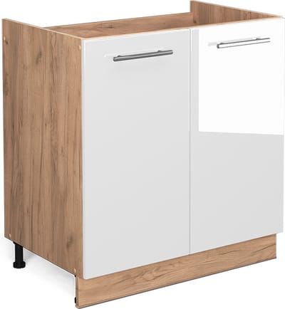 Vicco Fame-Line Wastafelkast – 80 cm zonder werkblad Wit Hoogglans