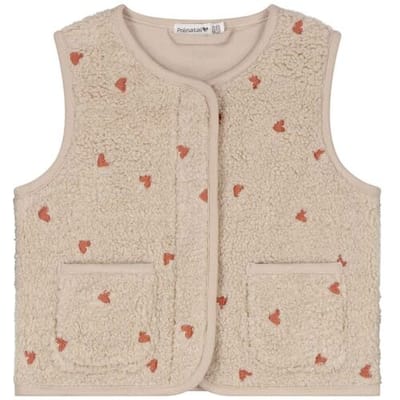 Prénatal baby gilet Light Beige Melange 62/68 dames