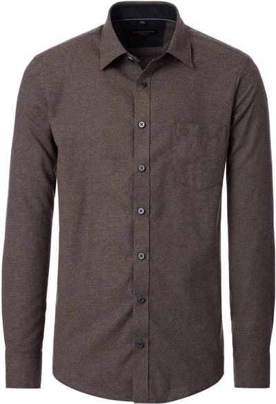 CASA MODA Sport casual fit overhemd - structuur - - Strijkvriendelijk - Boordmaat: 39 - 40