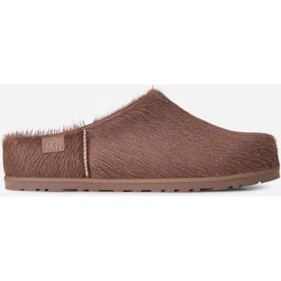 UGG® Otzo Calf Hair Clog in Brown, Size 3, Leather/Wool