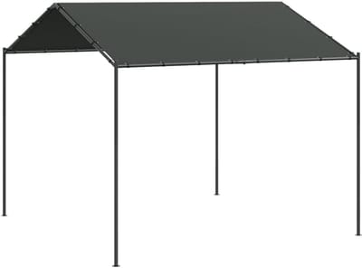 Tuinpaviljoen 4x3m - Pop-up Partytent met Stalen Frame en Antraciet Dak